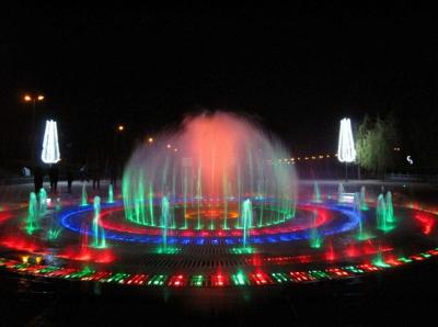 閬中市行政廣場音樂噴泉